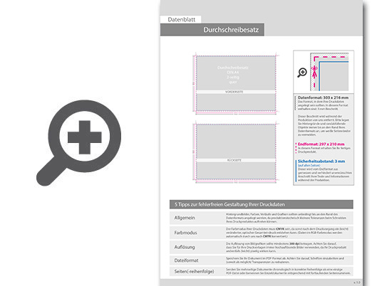 Product Bild durchschreibes__tze_din_a4_quer__5-fach__1_1-farbig__25_s__tze_je_block