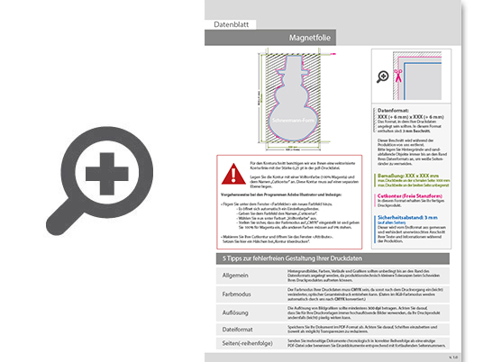 Product Bild hochwertige_k__hlschrank-magnetfolie_in_schneemann-form___einseitig_4_0-farbig_bedruckt