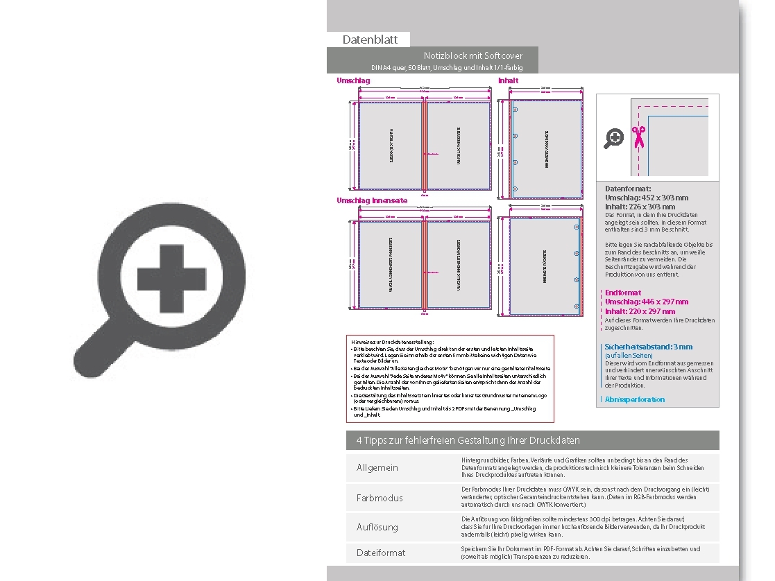 Product Bild block_mit_softcover__din_a4_quer__50_blatt__umschlag_und_inhalt_1_1-farbig_schwarz_beidseitig_bedruckt